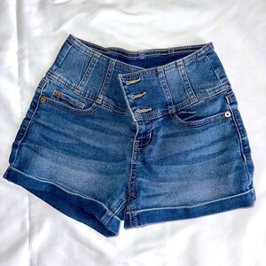 Denim High-Waisted Women's Shorts | Size 3